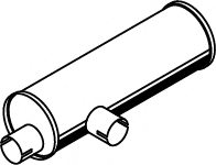DINEX 44383 Middle-/End Silencer
